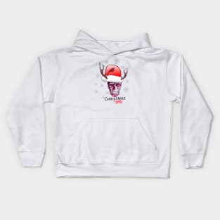 Christmas skull Kids Hoodie